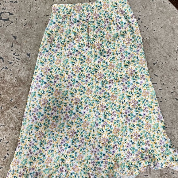 NWT Zara Floral Midi Skirt - Picture 10 of 11